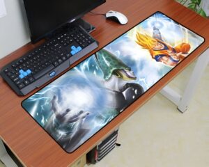 Tapis de souris XXL Dragon Ball Son Goku contre Cell