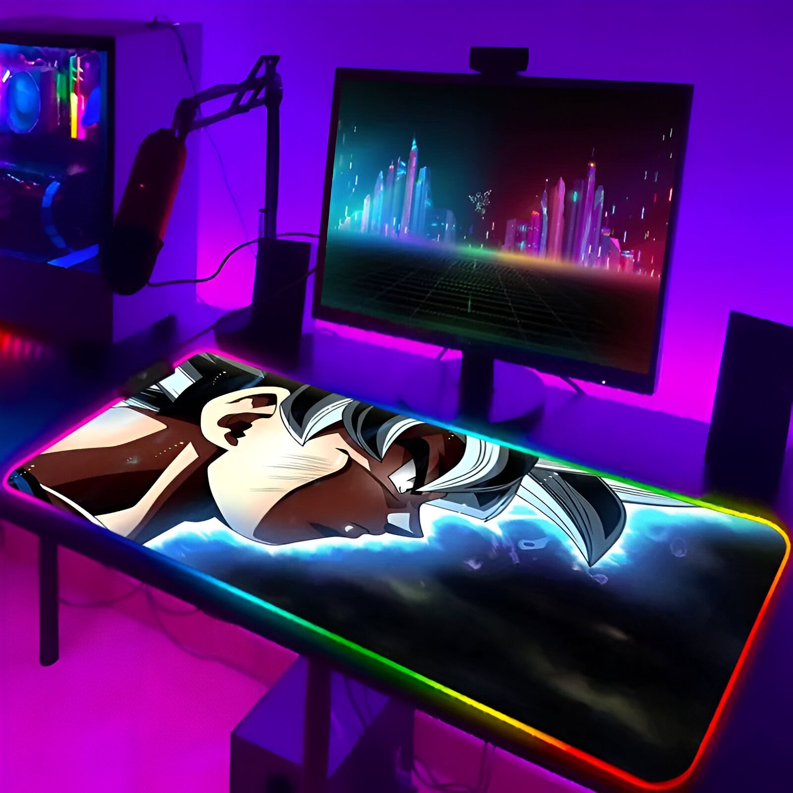 Tapis de souris RGB Ultra Instinct Dragon Ball
