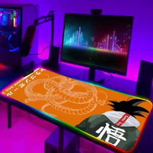 Tapis de souris Dragon Ball Goku streetwear avec RGB