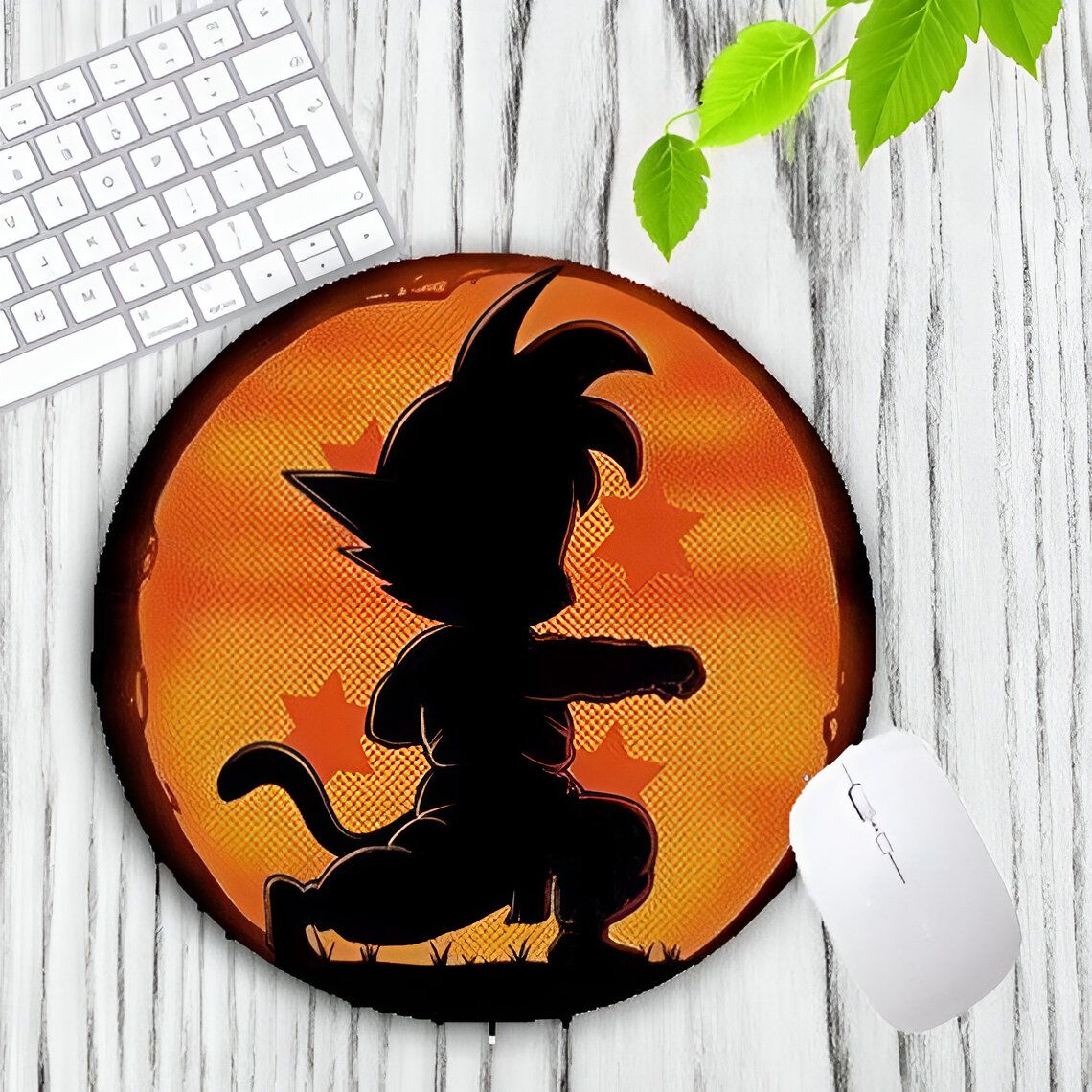 Tapis de Souris Rond DBZ Goku Entraînement