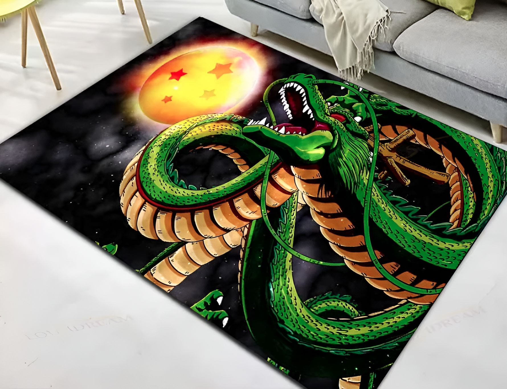 Tapis Shenron Dragon Ball disponible en 40cm x 60cm et 120cm x 160cm