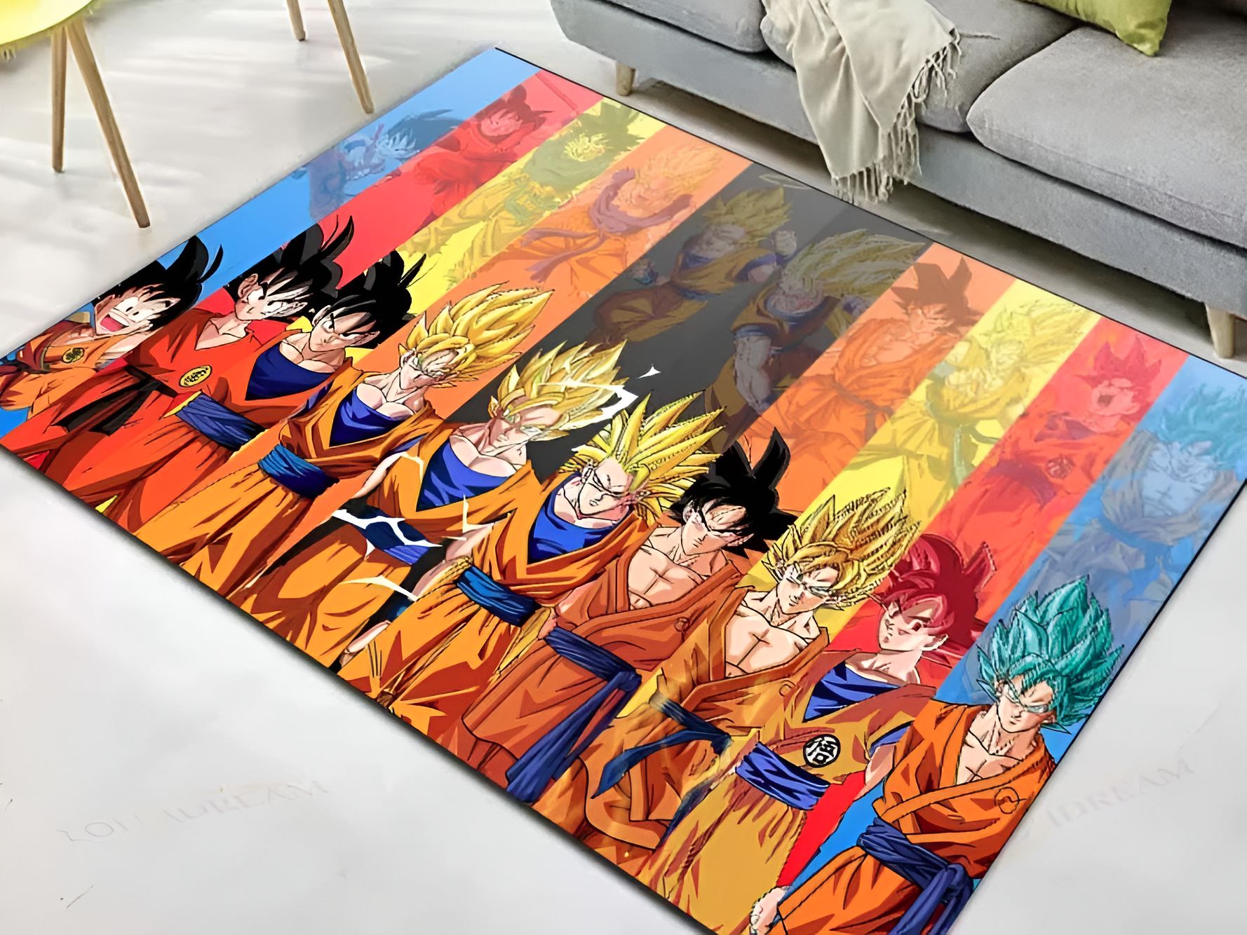 Tapis couleurs Goku Dragon Ball