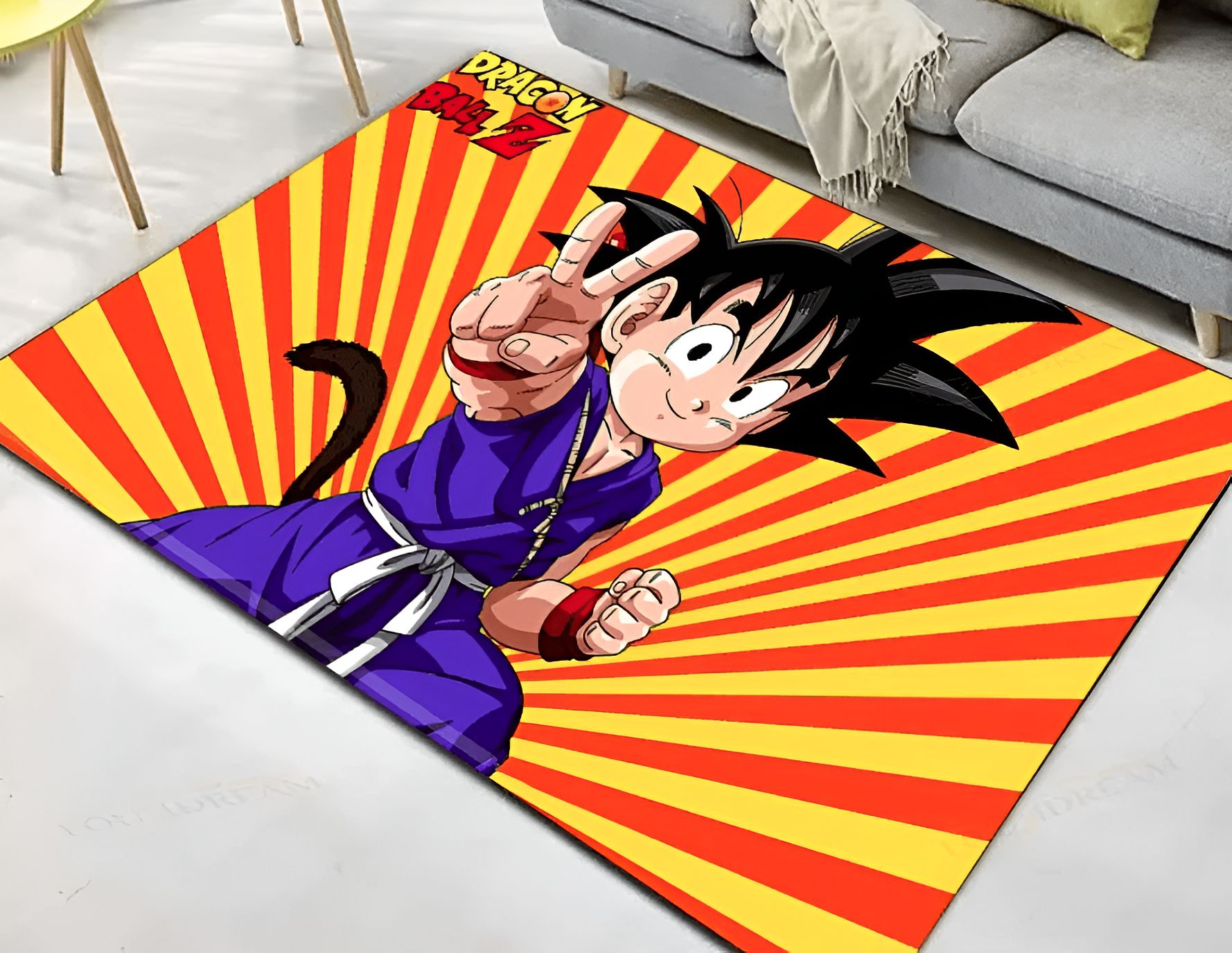 Tapis Goku GT Dragon Ball, tailles au choix