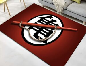 Tapis Dragon Ball Kanji Kame, taille au choix