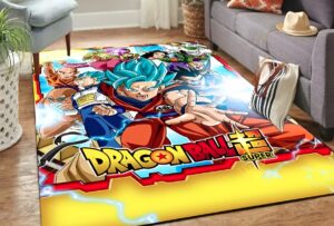Tapis Dragon Ball Univers DBS, tailles au choix
