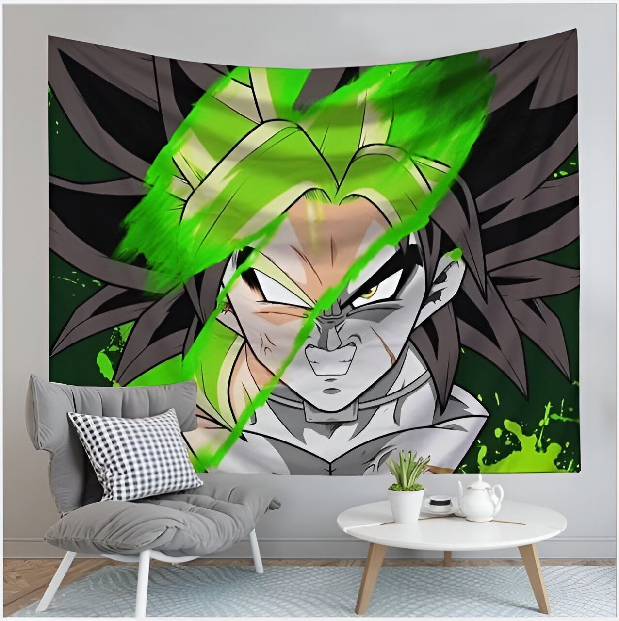 Toile Dragon Ball Broly SSJ 150x100cm