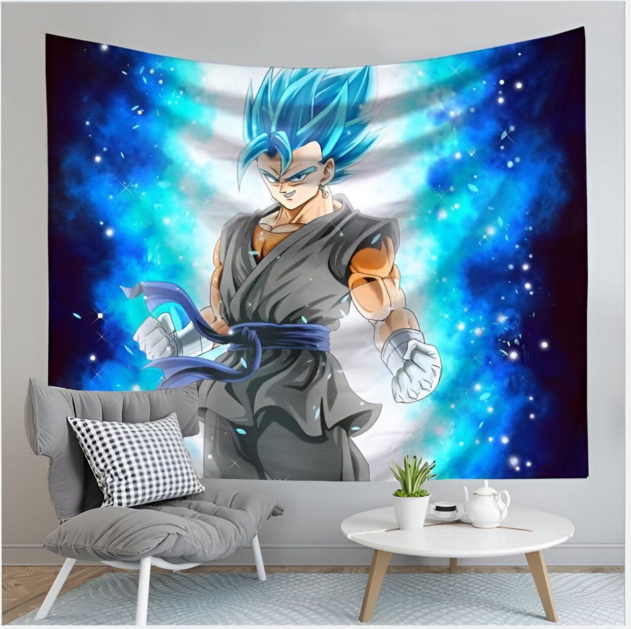 Toile Dragon Ball Vegeto SSJ Blue 150x100cm
