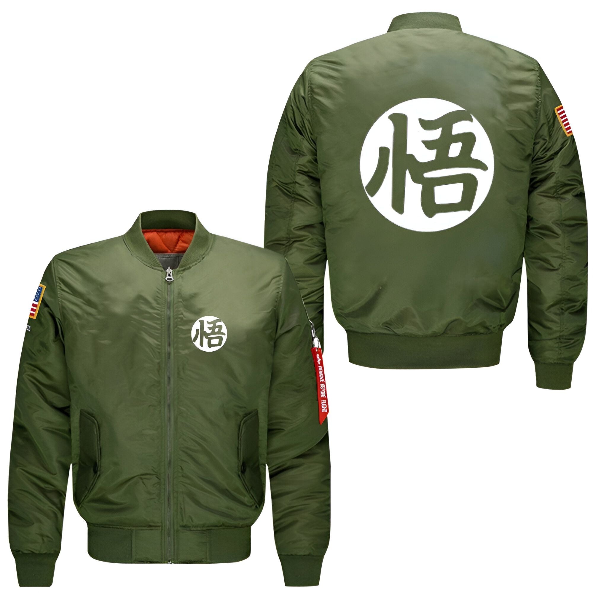 Bomber American Style DBZ noir, vert ou bleu – Image 2