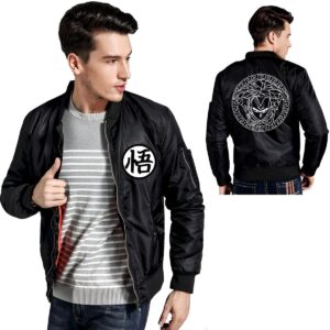 Bomber Vegeta DBZ Versace à doublure fine ou épaisse