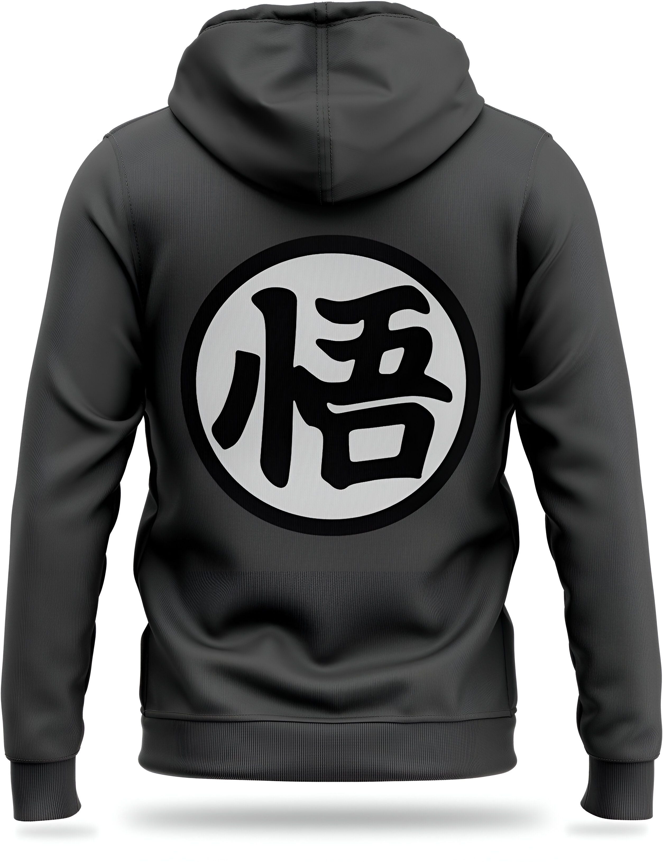 Veste DBZ molletonnée gris Kanji Go – Image 3