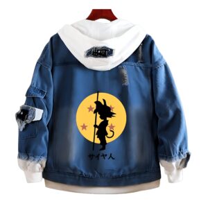 Veste en jean Goku Dragon Ball avec Boule de Cristal