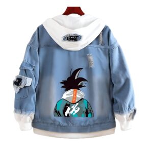 Dragon Ball Goku Héro - Veste en jean du S au 5XL