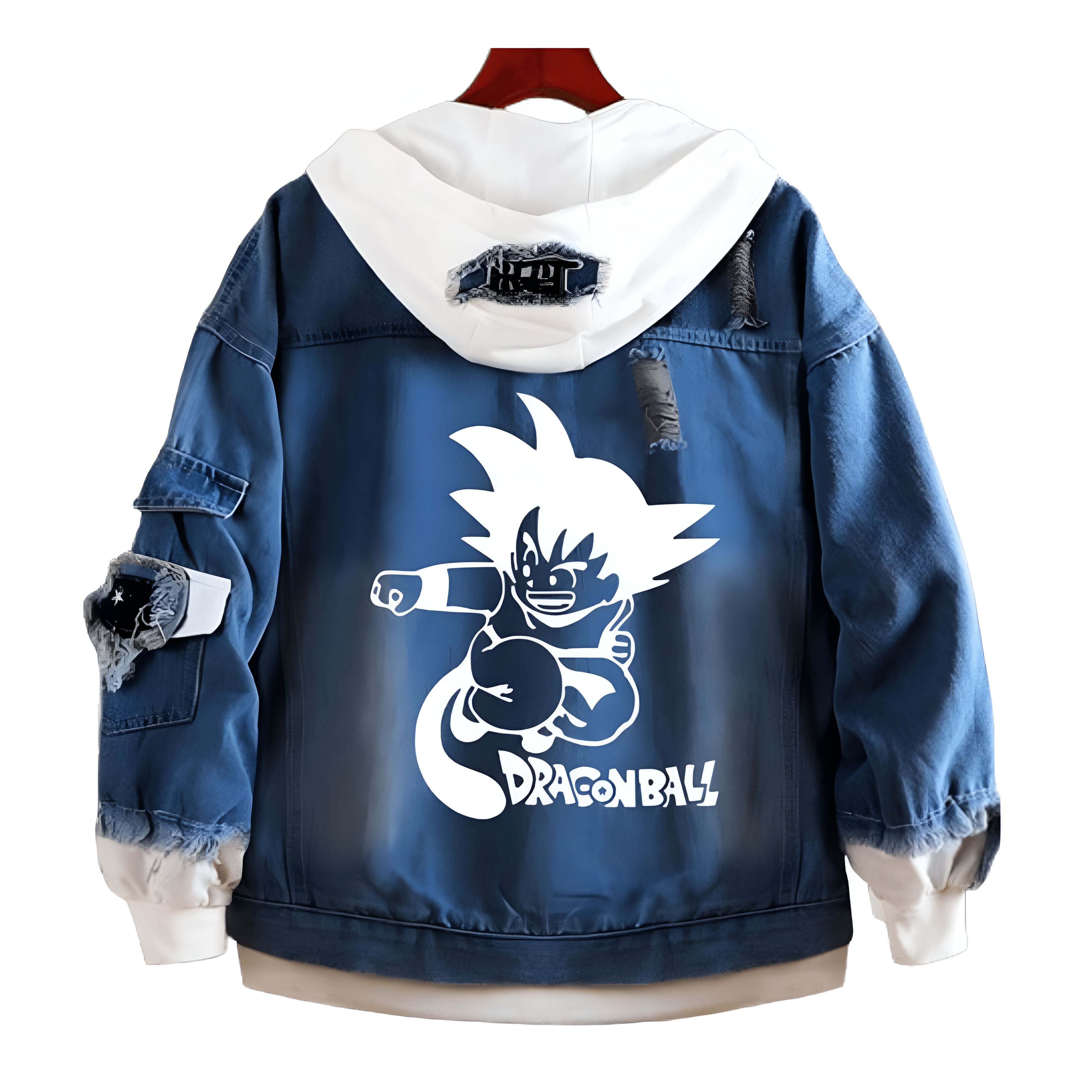 Veste en Jean Goku Petit Combattant Dragon Ball, du S au 5XL
