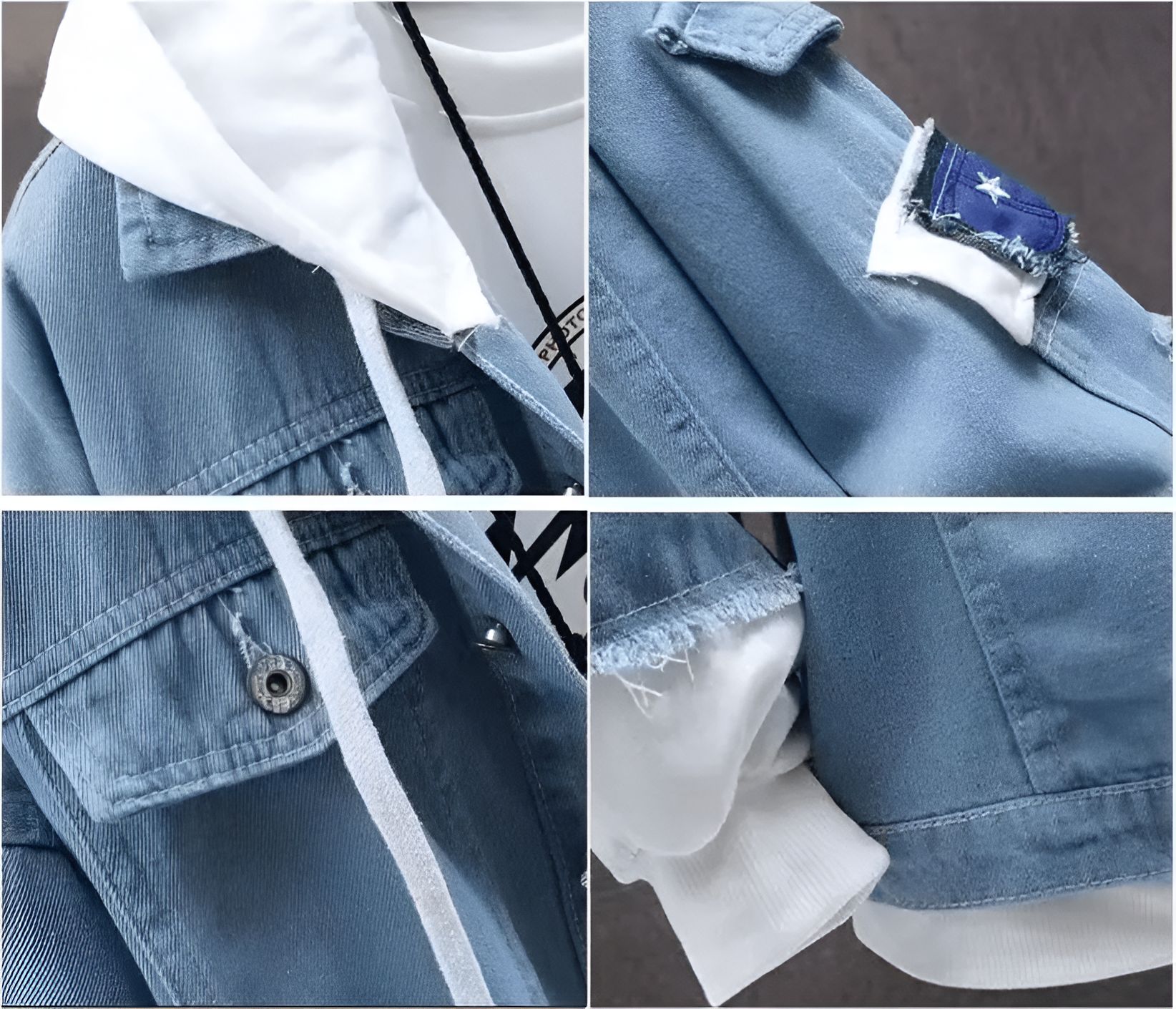 Veste en Jean Goku Petit Combattant Dragon Ball, du S au 5XL – Image 3