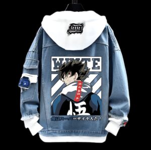 Veste streetwear en jean Dragon Ball Goku