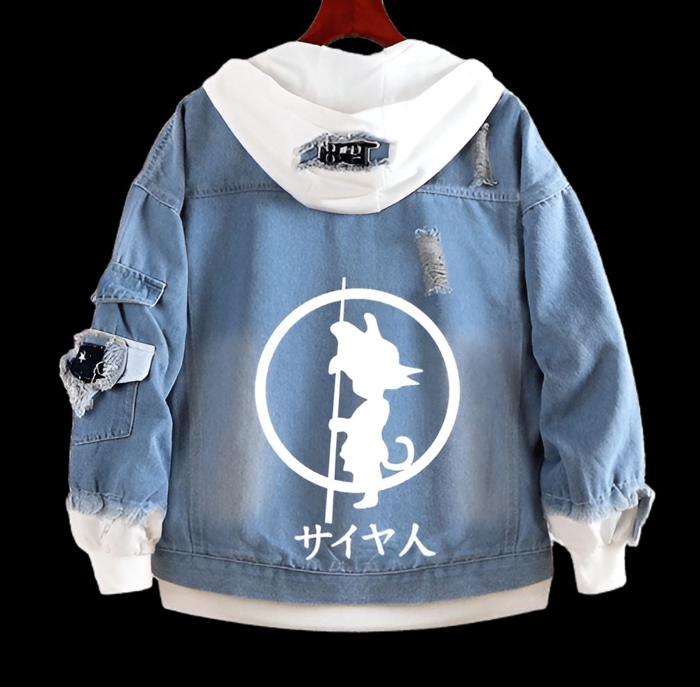 Veste en jean Sage Goku Dragon Ball
