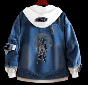 Veste en jean Ultra Instinct Dragon Ball du S au 5XL