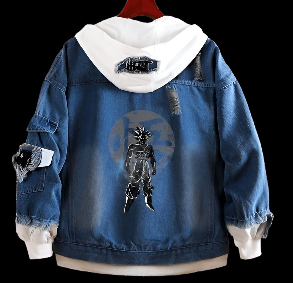Veste en jean Ultra Instinct Dragon Ball du S au 5XL