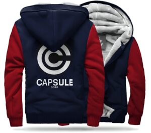 DBZ Capsule C. veste polaire bleu et rouge