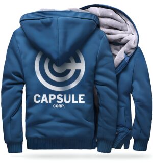 Veste polaire Capsule Corp DBZ bleu azur