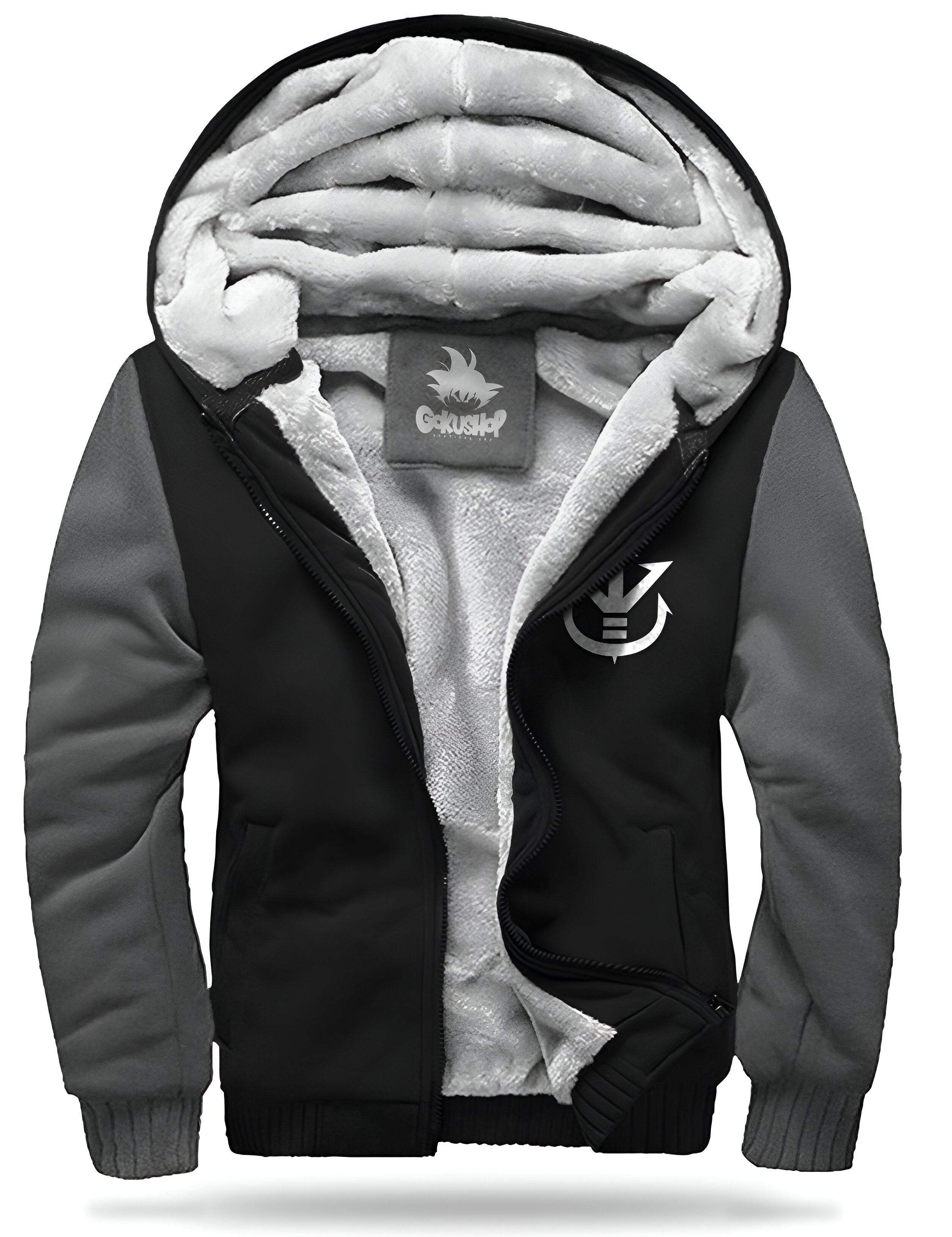 Veste polaire DBZ Famille Royale noir et gris – Image 2