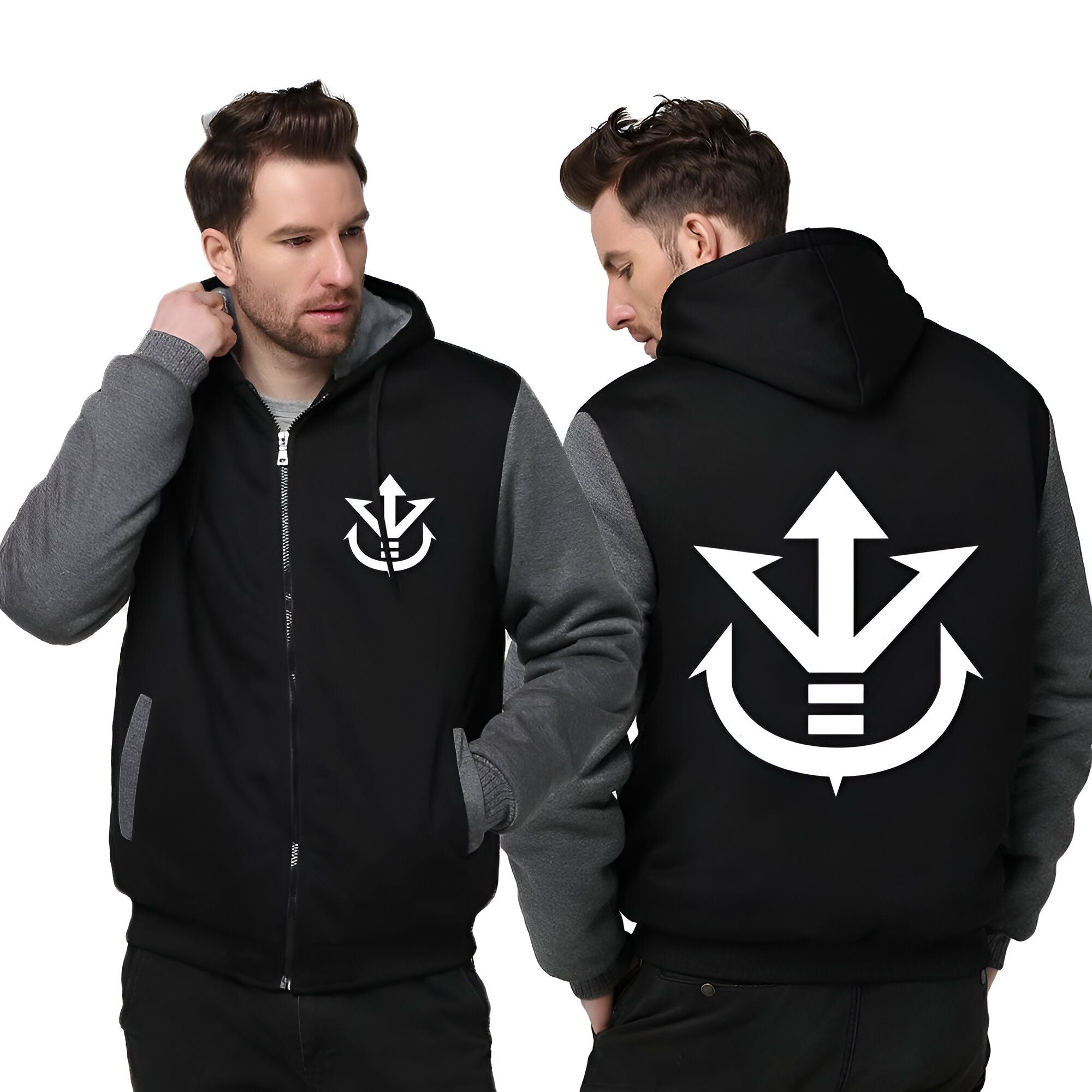 Veste polaire DBZ Famille Royale noir et gris – Image 4