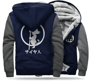 Veste polaire Dragon Ball Z Goku Petit bleu gris