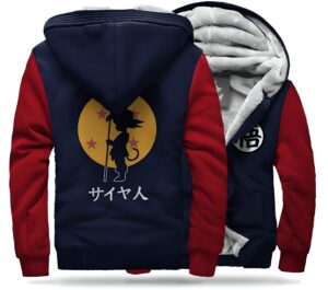 Veste polaire Goku Petit DBZ bleu et rouge
