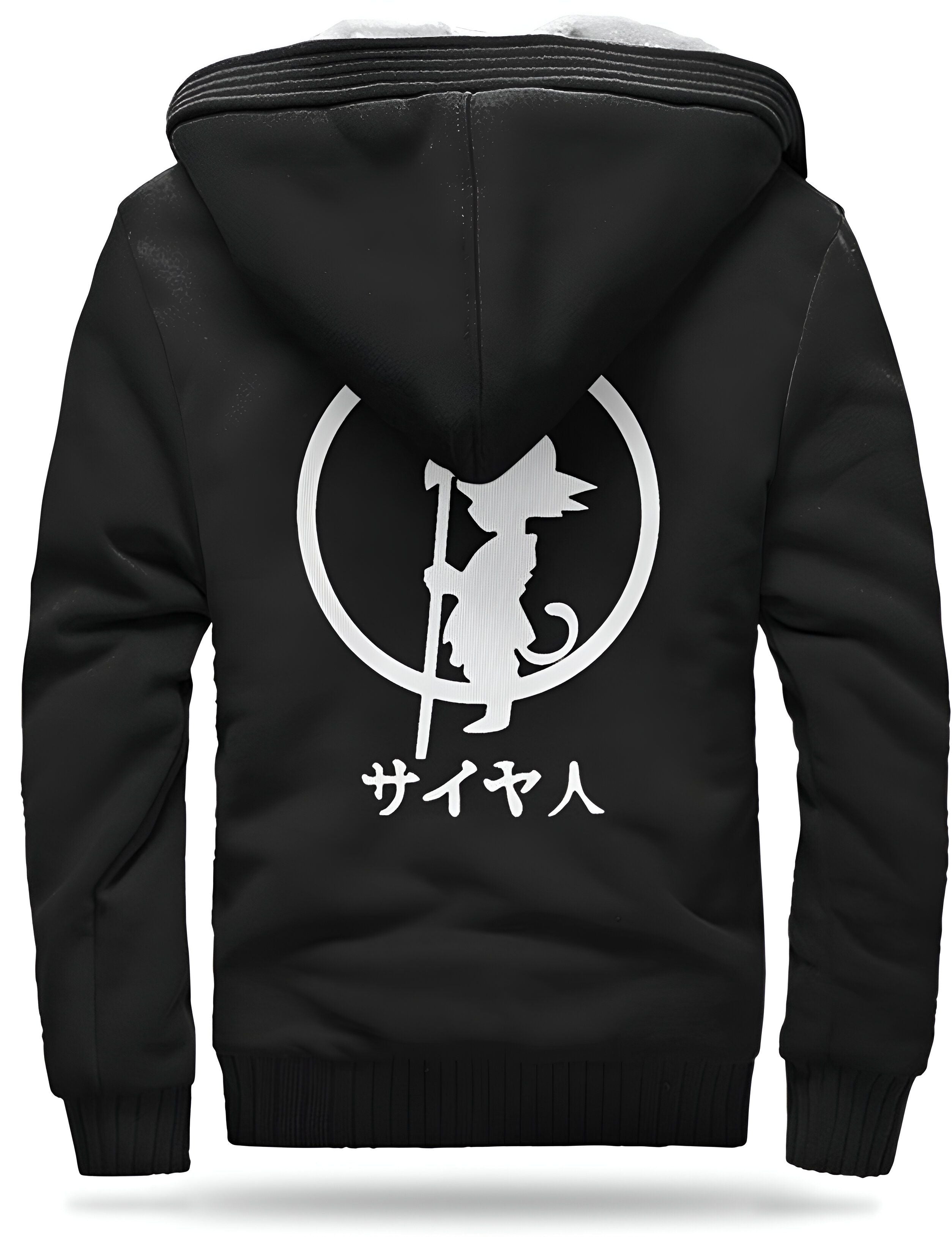Veste polaire noire à capuche Dragon Ball Z Jeune Goku – Image 2