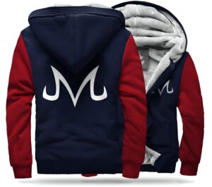Veste polaire Majin DBZ bleu rouge