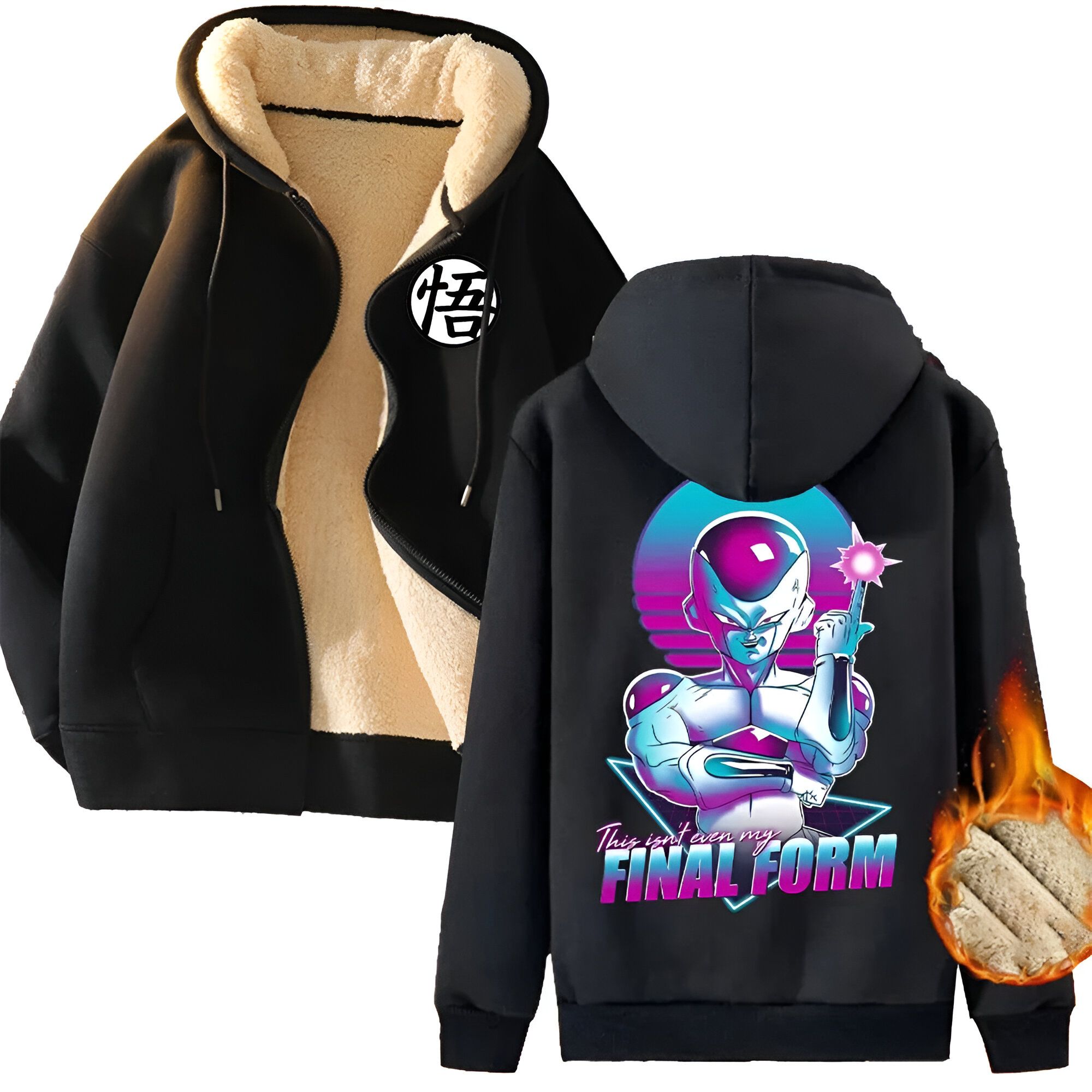 Veste polaire Dragon Ball avec Freezer Forme Finale