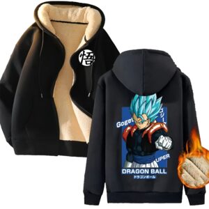 Veste en polaire Gogeta Blue Dragon Ball