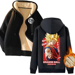Veste polaire Dragon Ball Goku pose de provocation