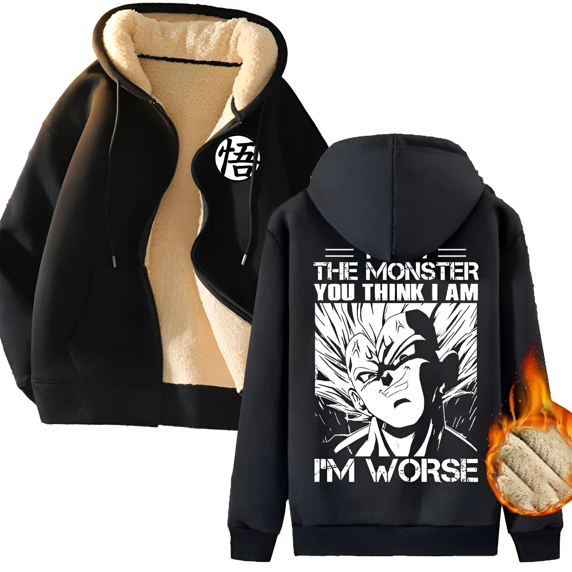 Veste polaire Vegeta Maléfique Dragon Ball