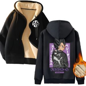 Veste streetwear polaire Vegeta Dragon Ball