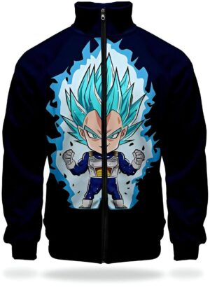 Veste Survêtement DBS Vegeta SSJ Blue du XS au 4XL