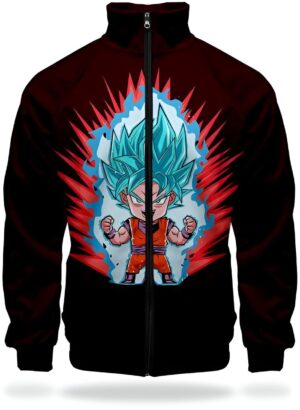 Veste Survêtement Goku SSJ Blue XS à 4XL