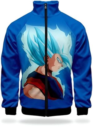 Veste Survêtement DBZ Goku Super Saiyan Blue XS à 4XL