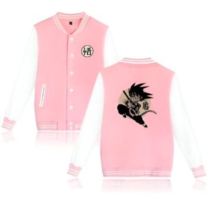 Veste Teddy Goku Petit Rose & Blanc 3XL